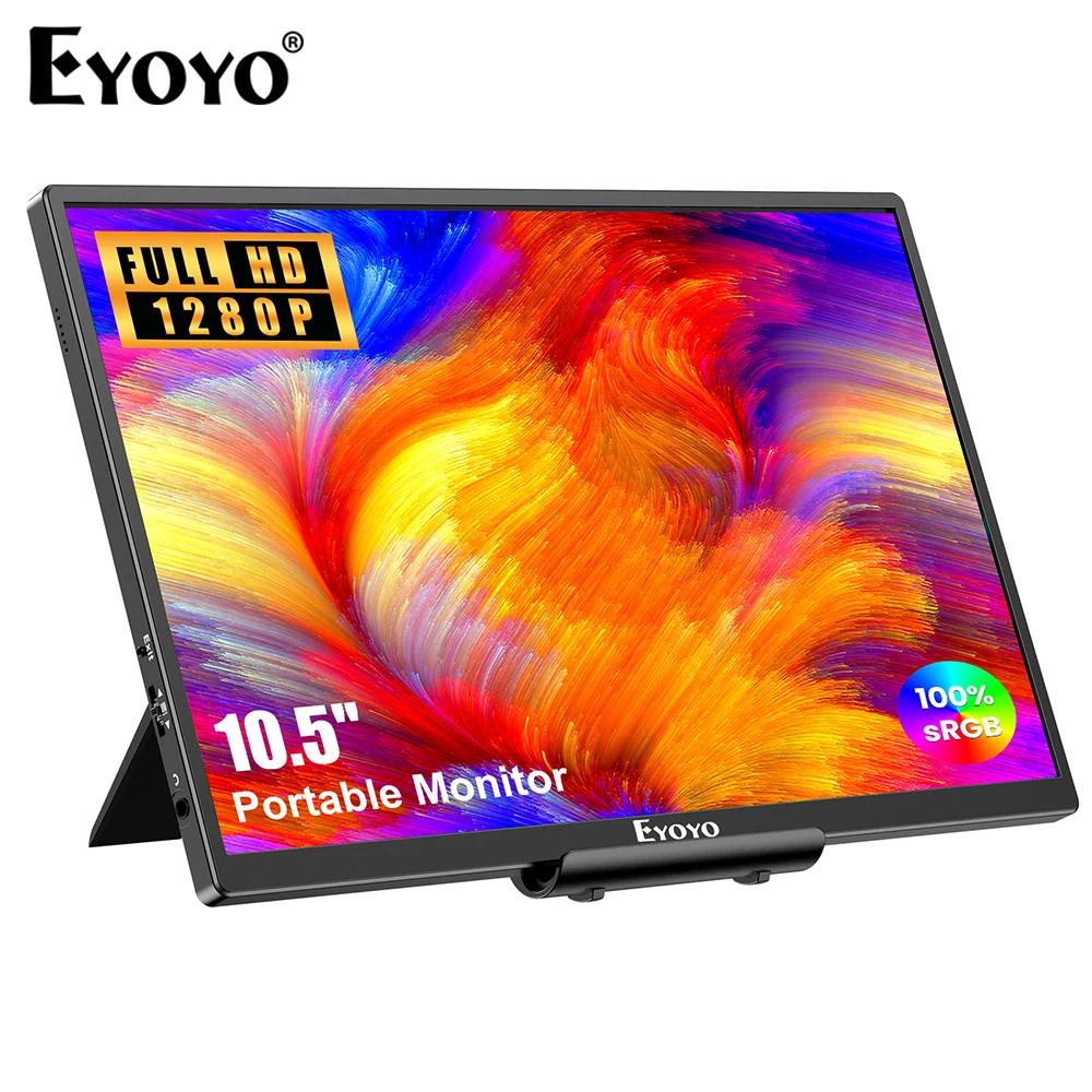 Eyoyo ƮϿ ̹ , 10.5 ġ, 1920x1280P, HDMI  USB-C  ÷, IPS ȭ, PC Mac ޴ PS4/5 Xbox